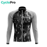 TENUE CYCLISTE HIVER GRISE - COMMANDEUR tenue de cyclisme CycloPro 