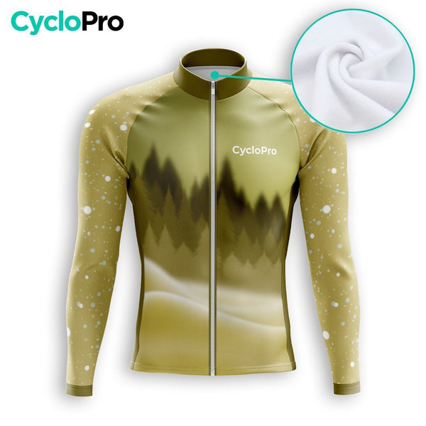 TENUE CYCLISTE HIVER HOMME JAUNE - SNOW+ tenue cyclisme homme CycloPro 