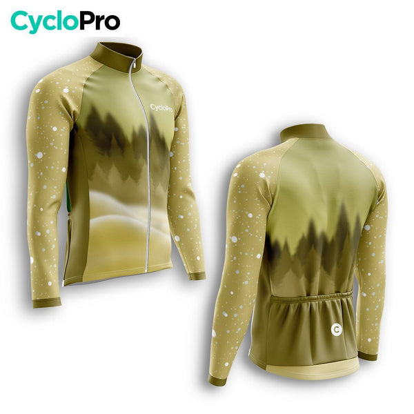 TENUE CYCLISTE HIVER HOMME JAUNE - SNOW+ tenue cyclisme homme CycloPro 