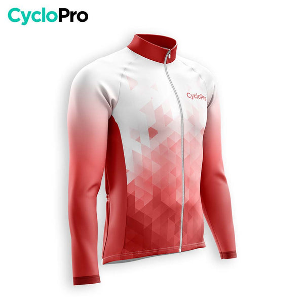 TENUE CYCLISTE HIVER HOMME ROUGE - CRISTAL+ tenue cyclisme homme CycloPro 