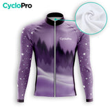 TENUE CYCLISTE HIVER HOMME VIOLET - SNOW+ tenue cyclisme homme CycloPro 