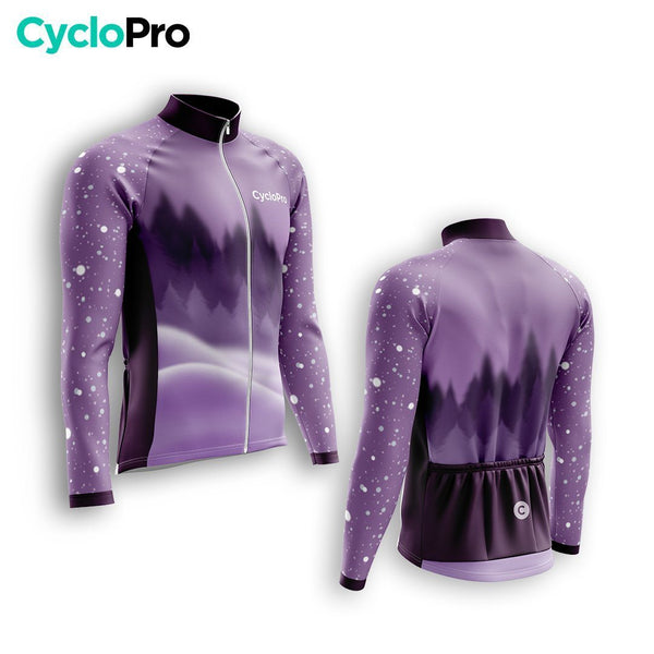 TENUE CYCLISTE HIVER HOMME VIOLET - SNOW+ tenue cyclisme homme CycloPro 