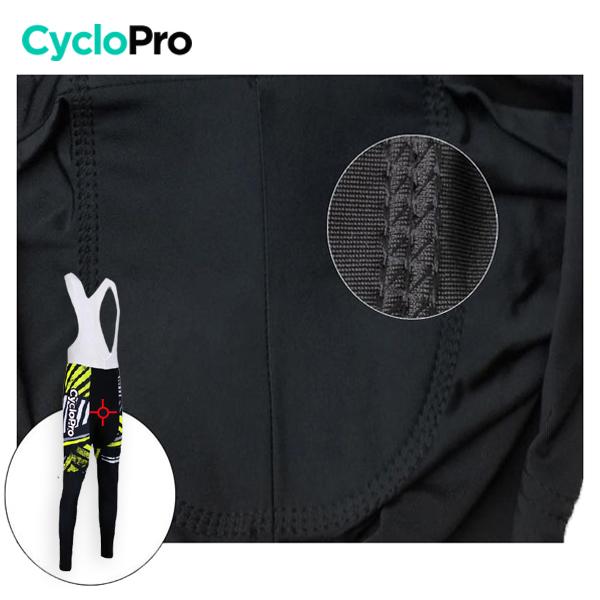 TENUE CYCLISTE HIVER JAUNE - DIRTY+ tenue de cyclisme CycloPro 