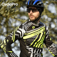 TENUE CYCLISTE HIVER JAUNE - DIRTY+ tenue de cyclisme CycloPro 