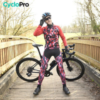 TENUE CYCLISTE HIVER ROUGE - COMMANDEUR tenue de cyclisme CycloPro 