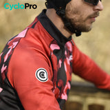 TENUE CYCLISTE HIVER ROUGE - COMMANDEUR tenue de cyclisme CycloPro 
