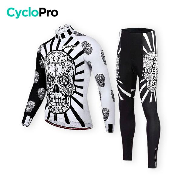 TENUE CYCLISTE HIVER - SKULL+ tenue cyclisme homme CycloPro Sans XS 