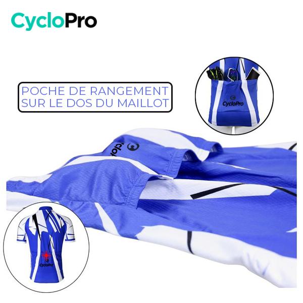 TENUE DE CYCLISTE ROUTE BLEUE - SENSAS+ Tenue de cyclisme été CycloPro 