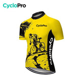 Tenue De Cycliste Route Jaune - Vintage - DESTOCKAGE Tenue de cyclisme été Cyclo Pro 