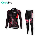 TENUE VÉLO AUTOMNE FEMME - Automne+ tenue de cyclisme CycloPro Sans 3XL 