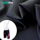 Tenue Vélo de Route Noire et Rose - Confort+ Tenue de cyclisme été GT-Cycle Outdoor Store 