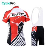 TENUE VÉLO DE ROUTE ROUGE - CONFORT+ Tenue de cyclisme été CycloPro 