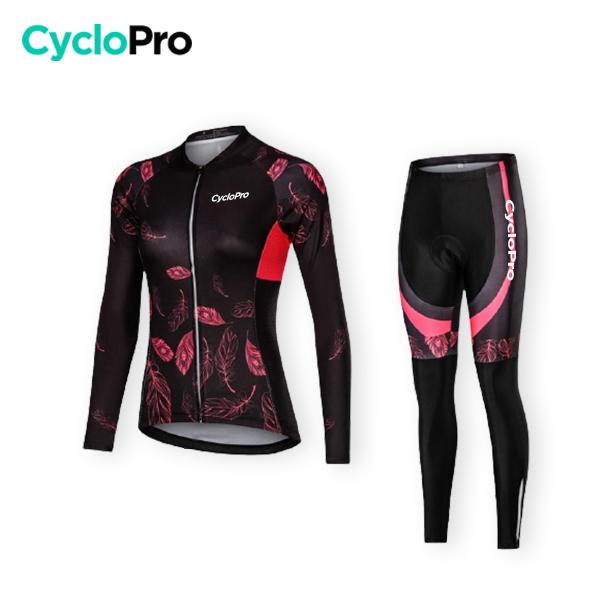 TENUE VÉLO HIVER FEMME - AUTOMNE+ tenue de cyclisme CycloPro Sans XS 