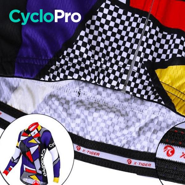 Tenue Vélo Hiver Mosaique - Confort+ tenue thermique femme GT-Cycle Outdoor Store 