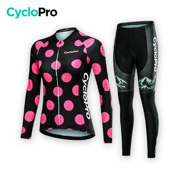 TENUE VÉLO HIVER - PINKY+ tenue automne femme CycloPro Sans XS 