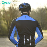 Thermique Cyclisme Bleue - Thermika Veste thermique velo CycloPro 