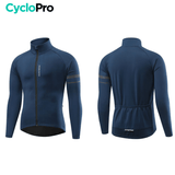 Veste Thermique Cyclisme Bleue - Mountain+ Veste thermique velo CycloPro 