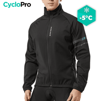 Veste Thermique Cyclisme Noire - Mountain+ - DESTOCKAGE Veste thermique velo CycloPro M 