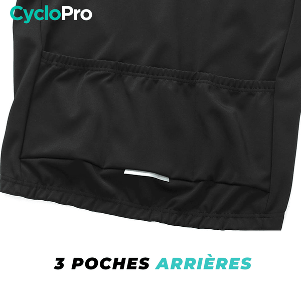 Veste Thermique Cyclisme Noire - Mountain+ Veste thermique velo CycloPro 